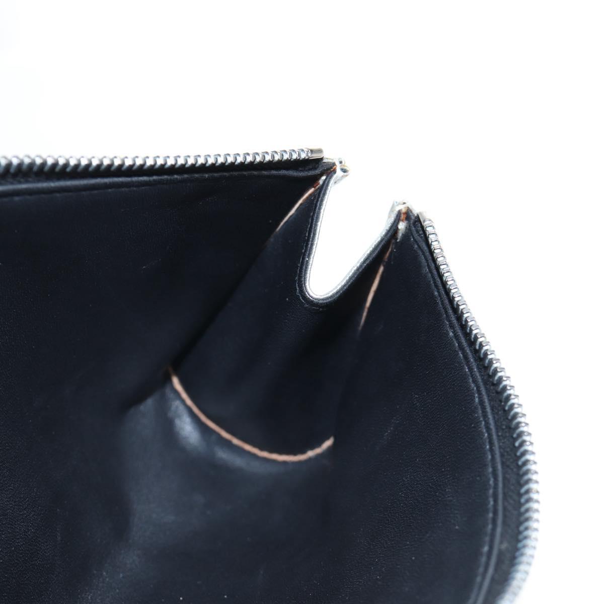 HERMES Yo Bag Bag Canvas Buffalo Skipper With Pouch Black Silver Auth 191068SAM