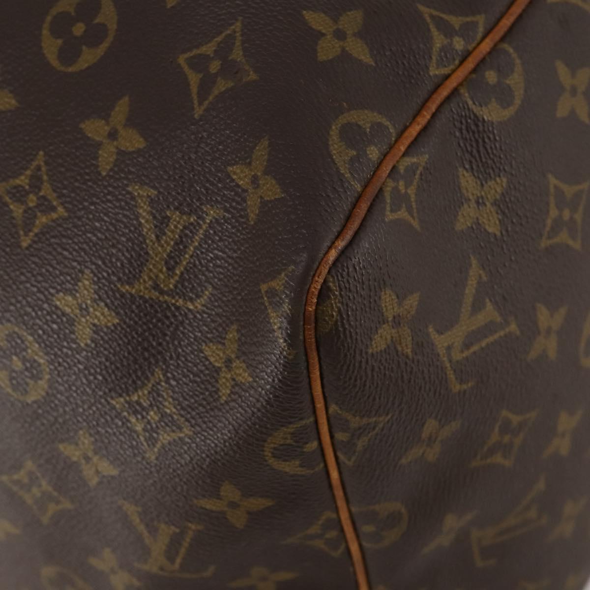 LOUIS VUITTON Monogram Keepall 55 Boston Bag M41424 LV Auth 191086