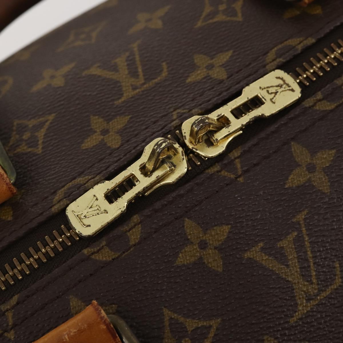 LOUIS VUITTON Monogram Keepall 55 Boston Bag M41424 LV Auth 191086