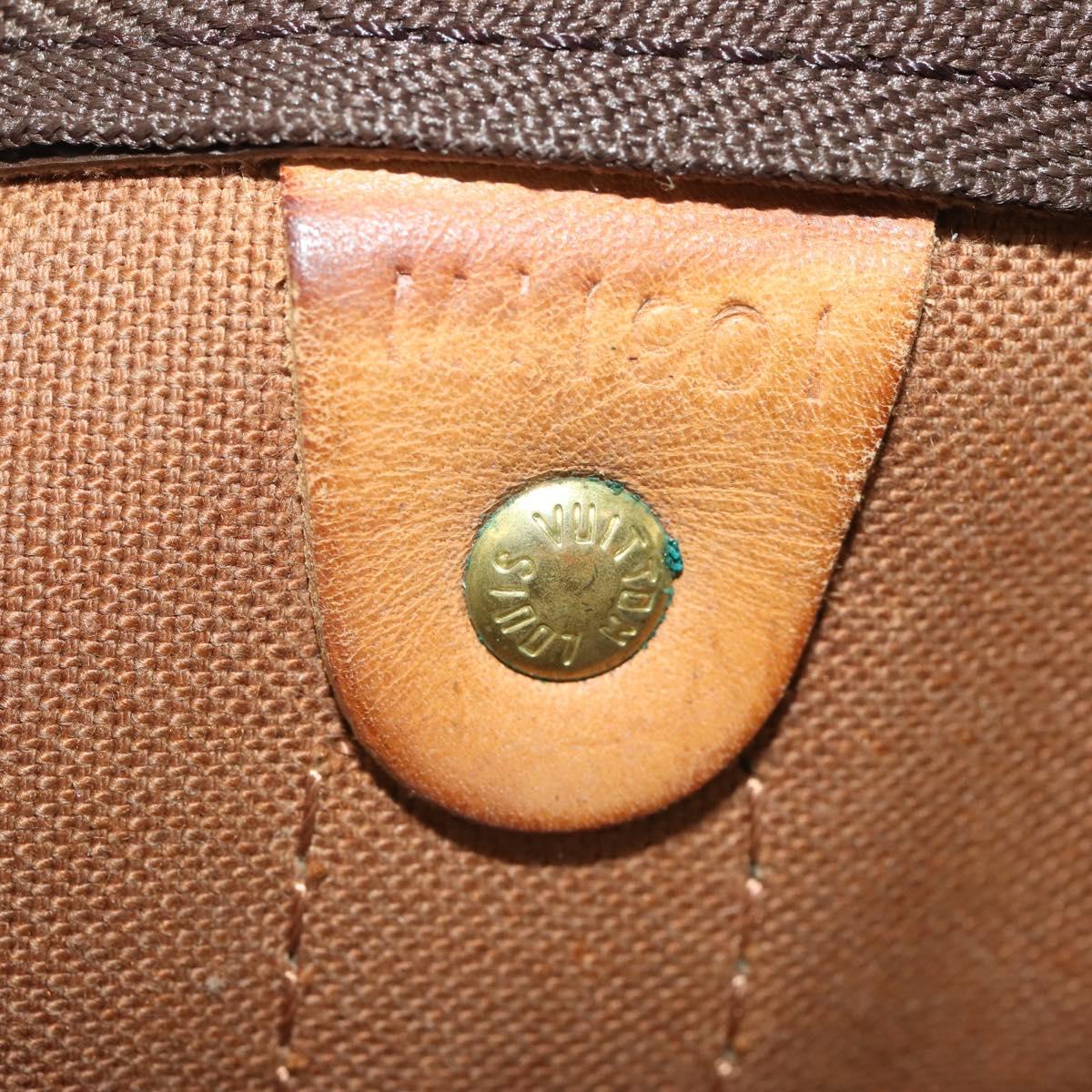 LOUIS VUITTON Monogram Keepall 55 Boston Bag M41424 LV Auth 191086