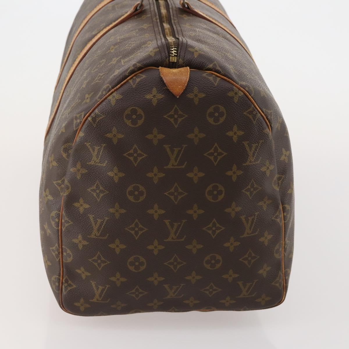 LOUIS VUITTON Monogram Keepall 55 Boston Bag M41424 LV Auth 191086
