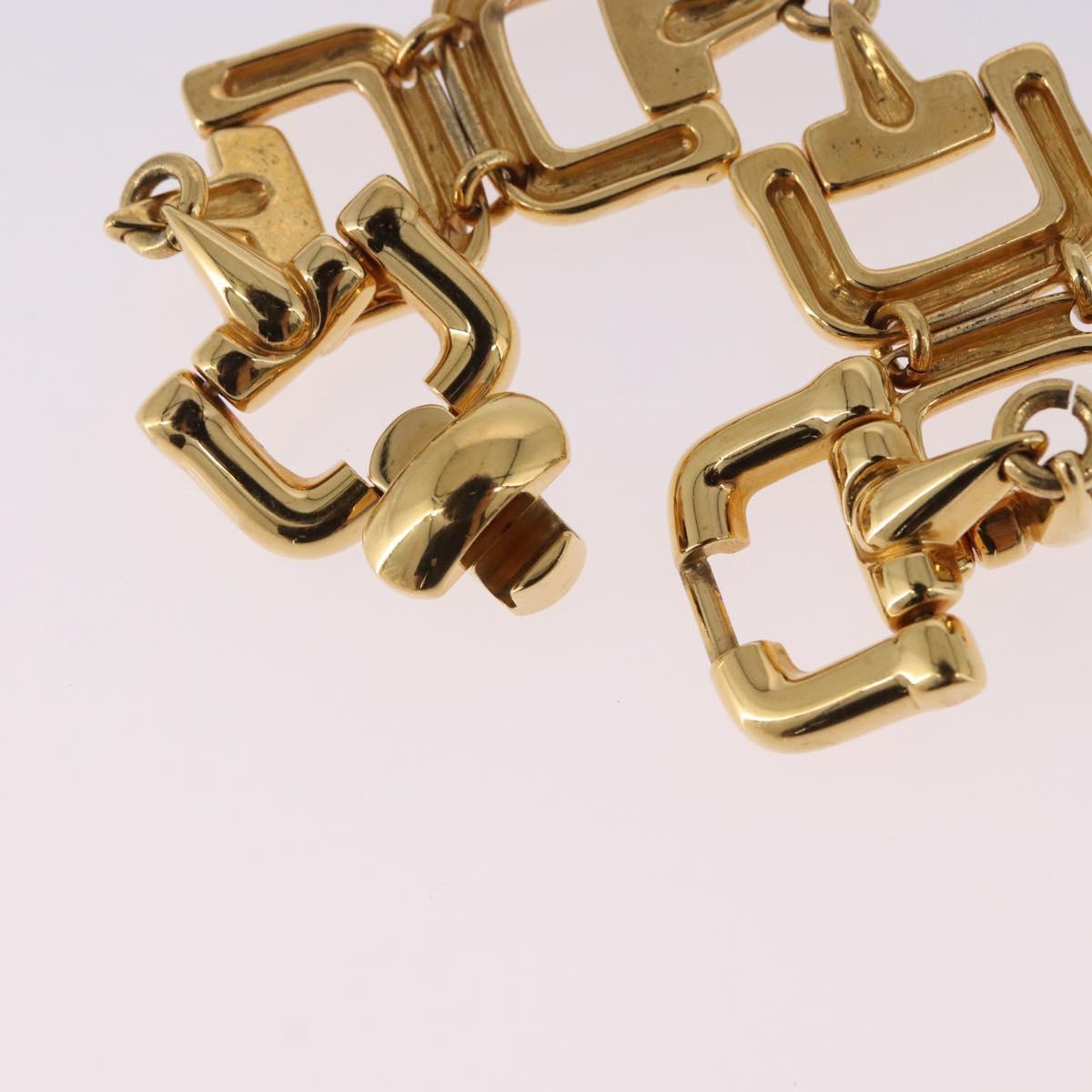 GUCCI Horsebit Bracelet metal Gold Auth 191123M