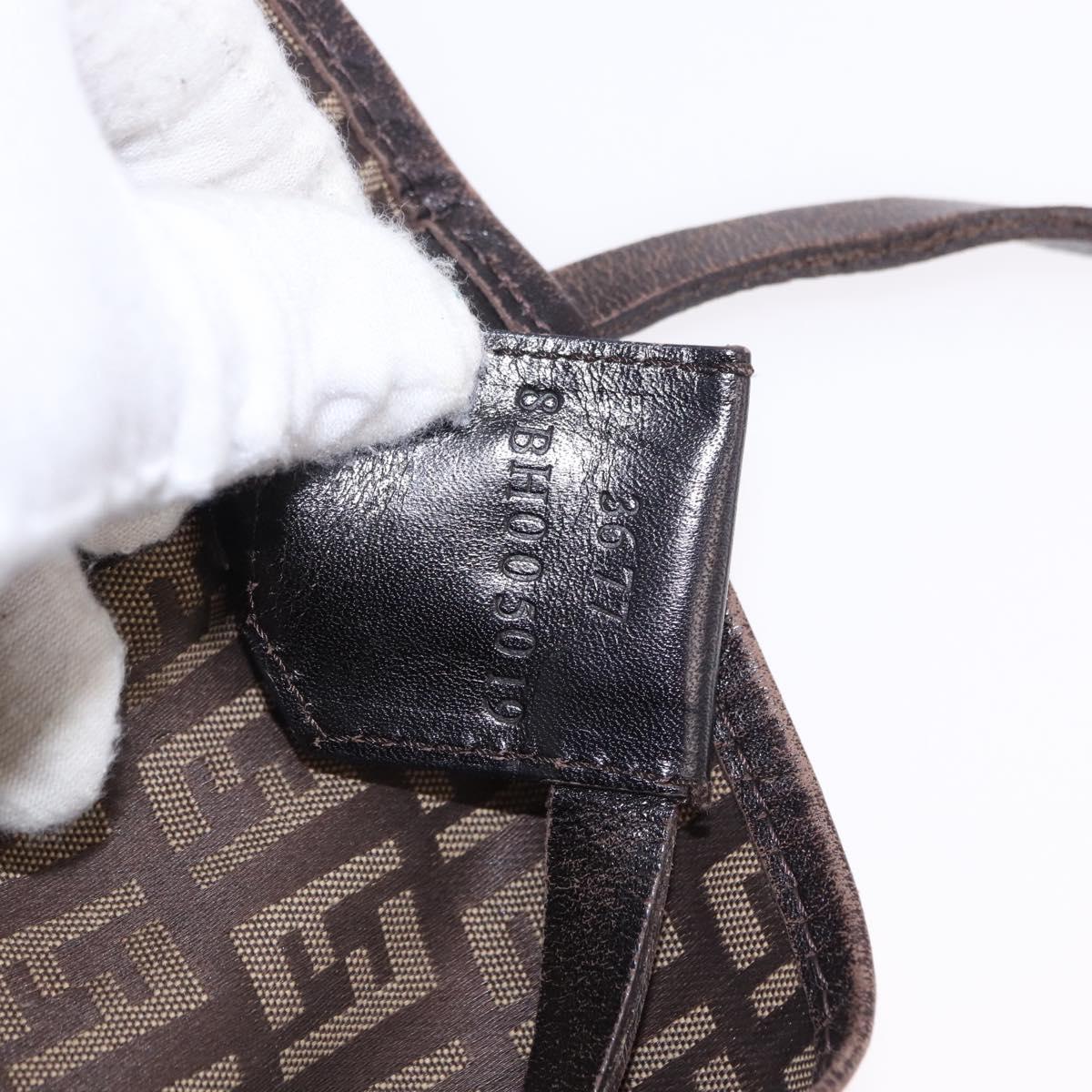 FENDI Zucchino Canvas Tote Bag Beige Auth 191133