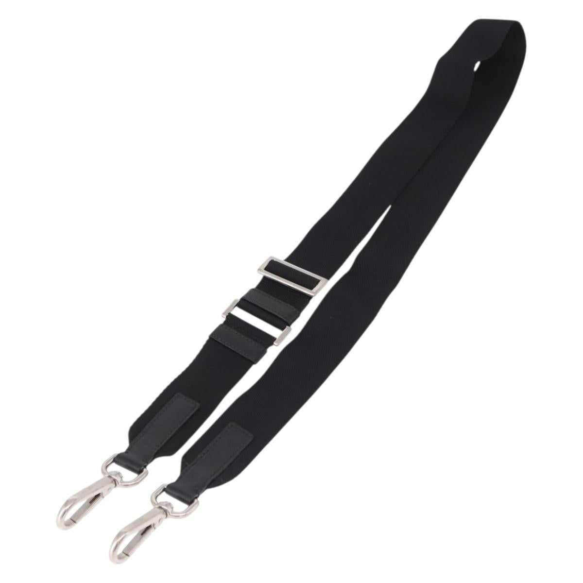 PRADA Shoulder Strap Canvas 33.9""-51.2"" Black Auth 191137