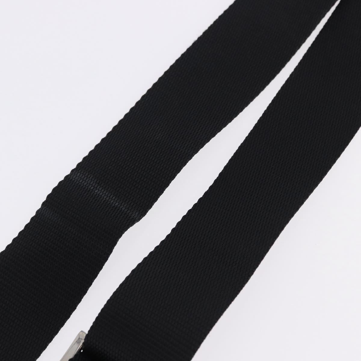 PRADA Shoulder Strap Canvas 33.9""-51.2"" Black Auth 191137