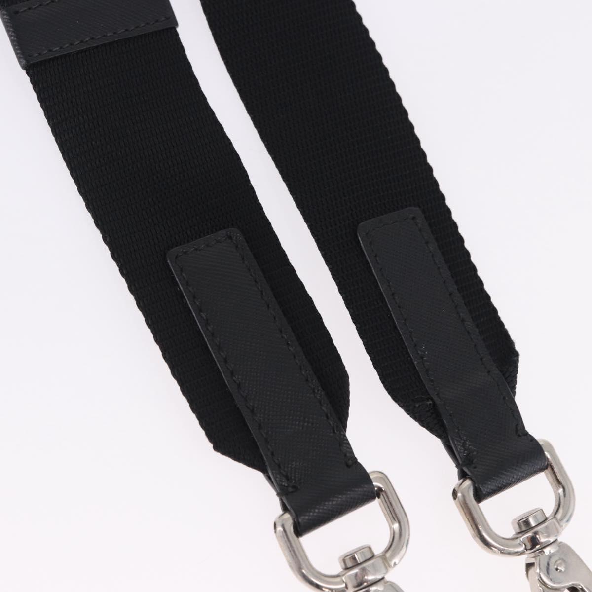 PRADA Shoulder Strap Canvas 33.9""-51.2"" Black Auth 191137