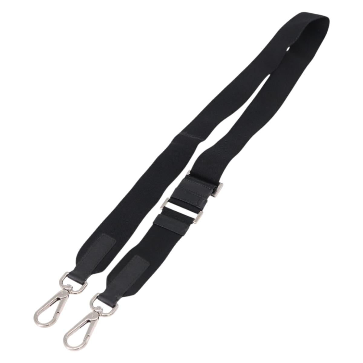 PRADA Shoulder Strap Canvas 33.9""-51.2"" Black Auth 191137