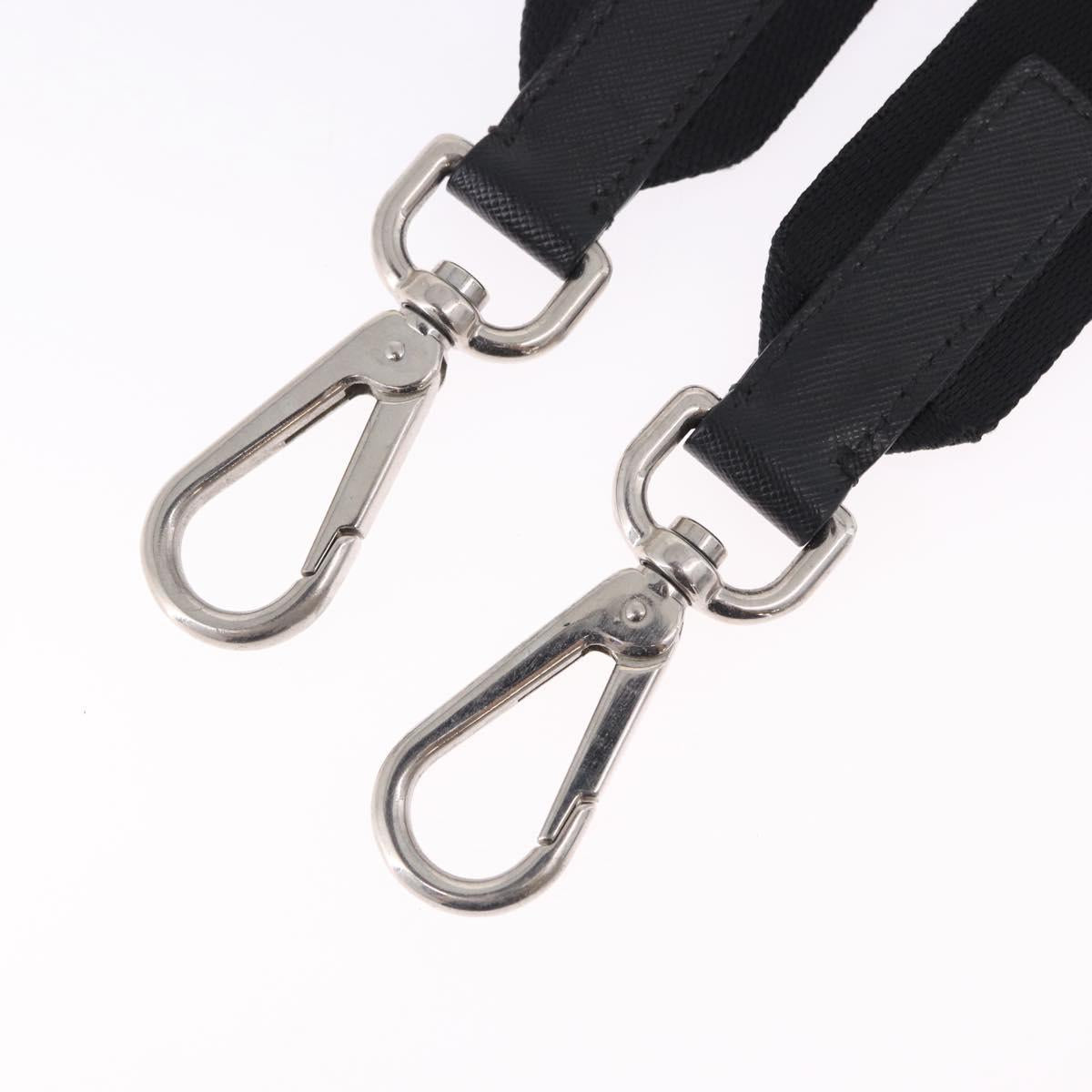 PRADA Shoulder Strap Canvas 33.9""-51.2"" Black Auth 191137