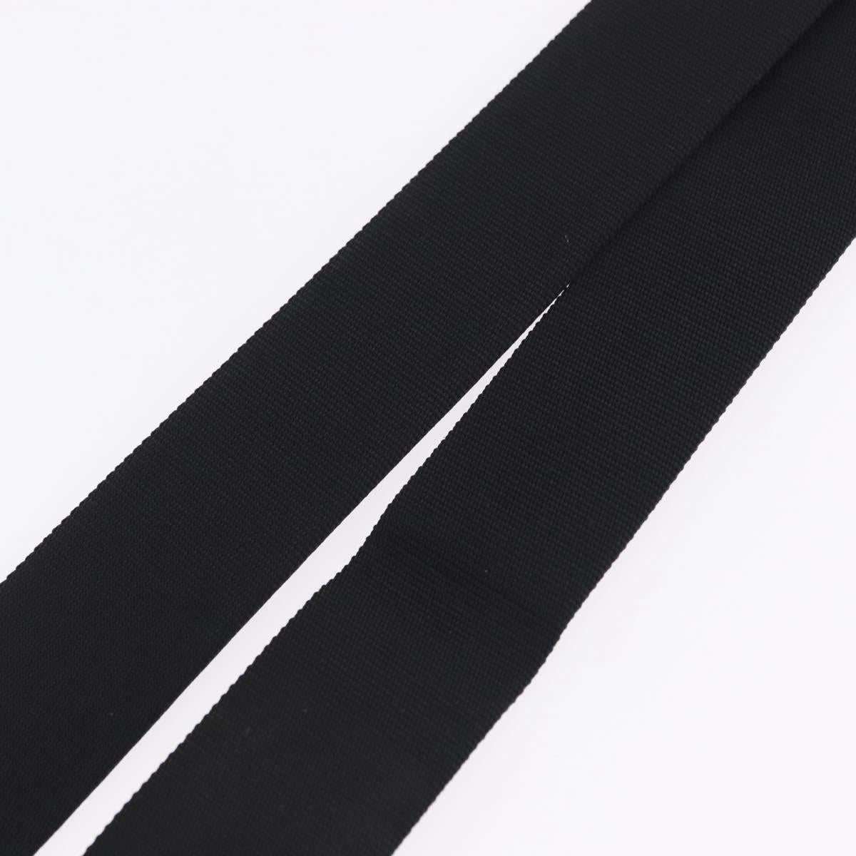 CHANEL Adjustable Shoulder Strap Canvas 31.5""-53.1"" Black CC Auth 191141