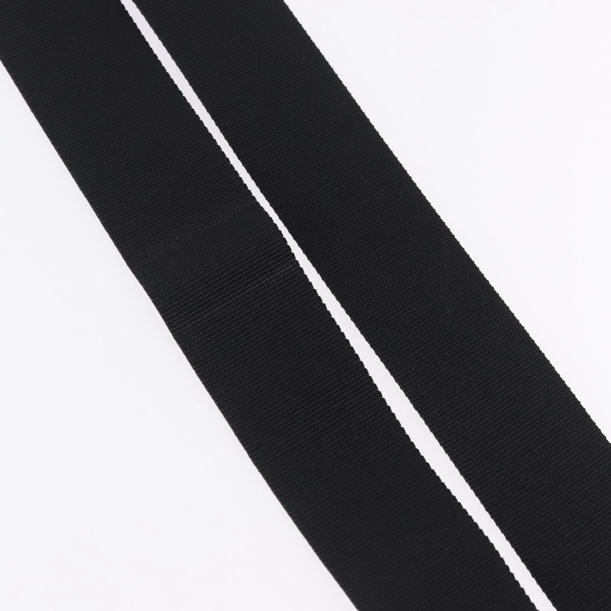 CHANEL Adjustable Shoulder Strap Canvas 31.5""-53.1"" Black CC Auth 191141