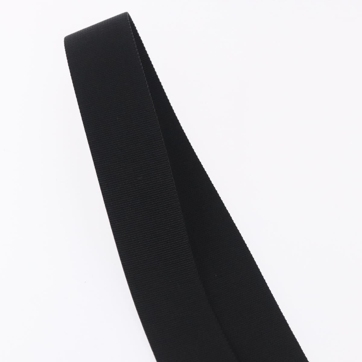 CHANEL Adjustable Shoulder Strap Canvas 31.5""-53.1"" Black CC Auth 191141