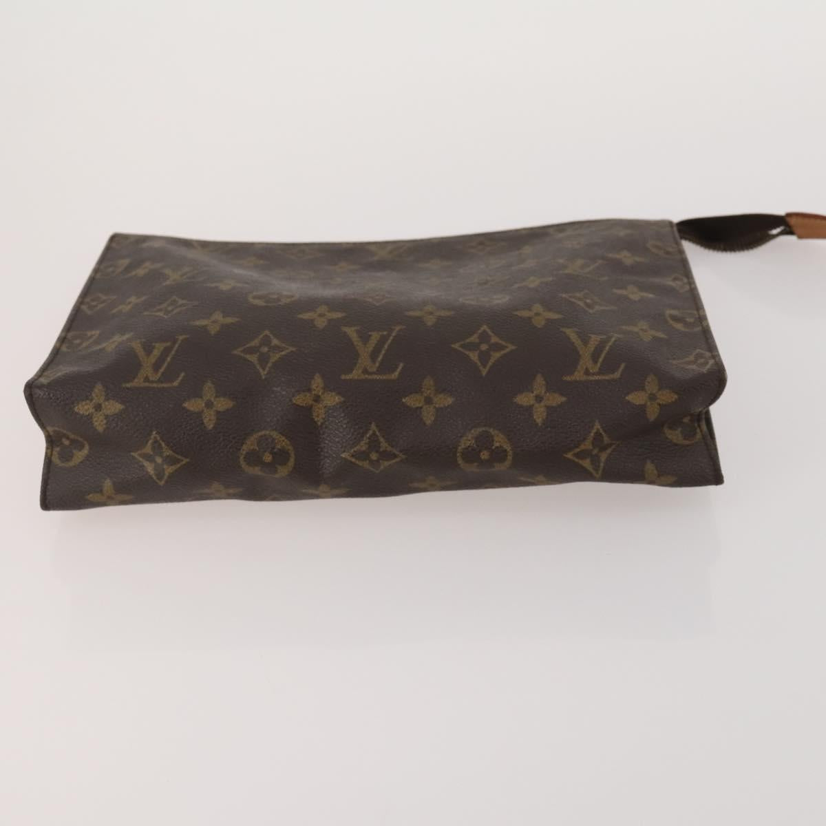 LOUIS VUITTON Monogram Vernis Clutch Bag 5 Set Beige LV Auth 191145