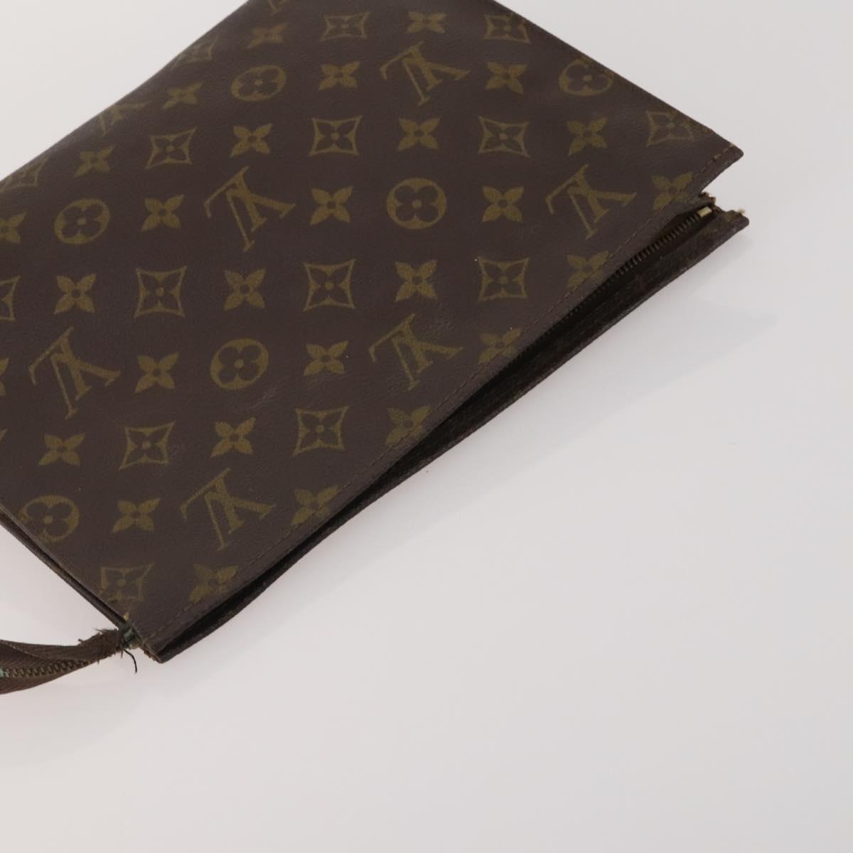 LOUIS VUITTON Monogram Vernis Clutch Bag 5 Set Beige LV Auth 191145