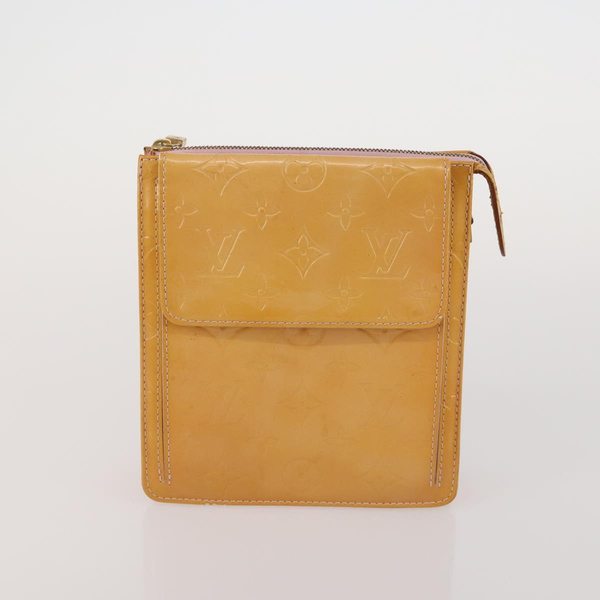 LOUIS VUITTON Monogram Vernis Clutch Bag 5 Set Beige LV Auth 191145