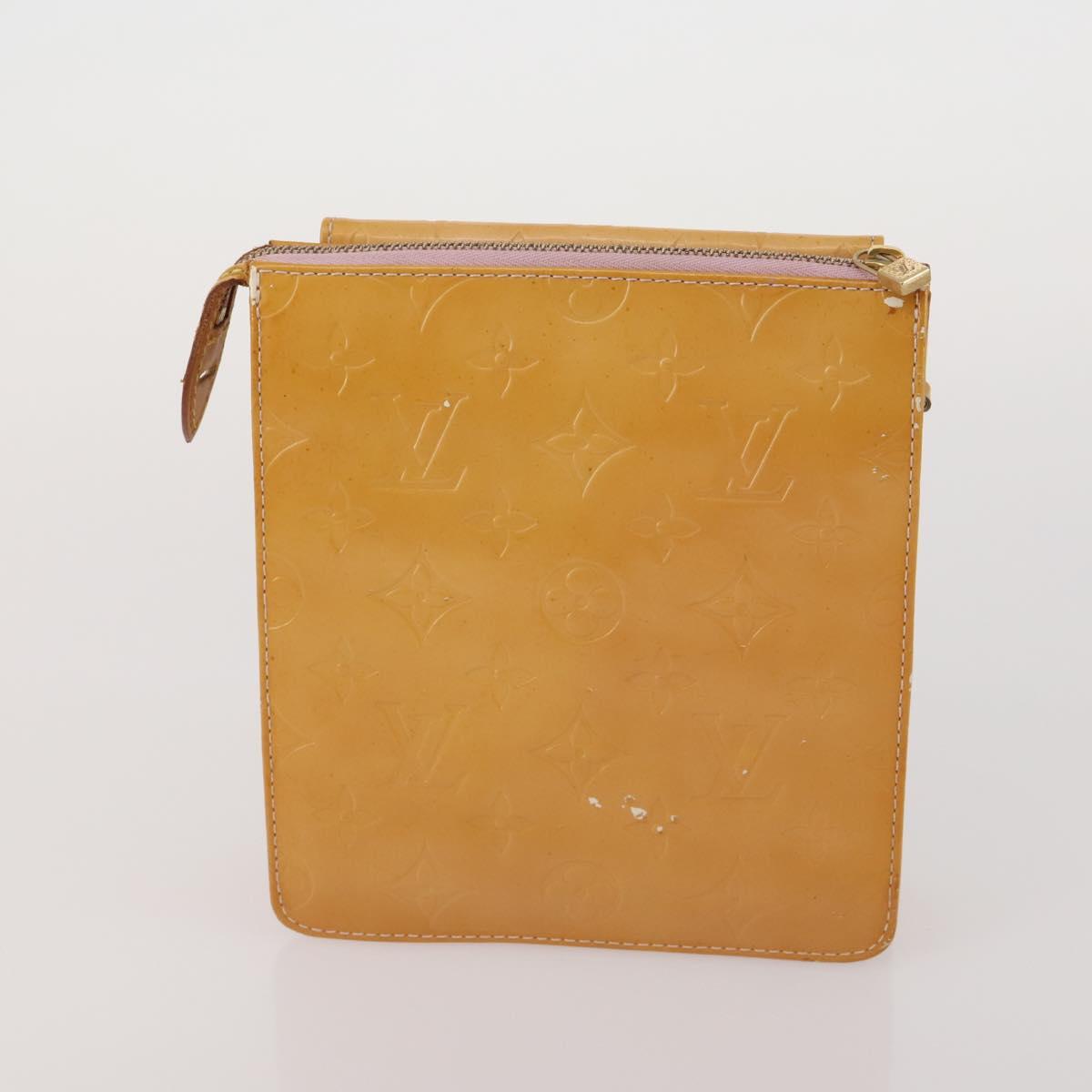 LOUIS VUITTON Monogram Vernis Clutch Bag 5 Set Beige LV Auth 191145