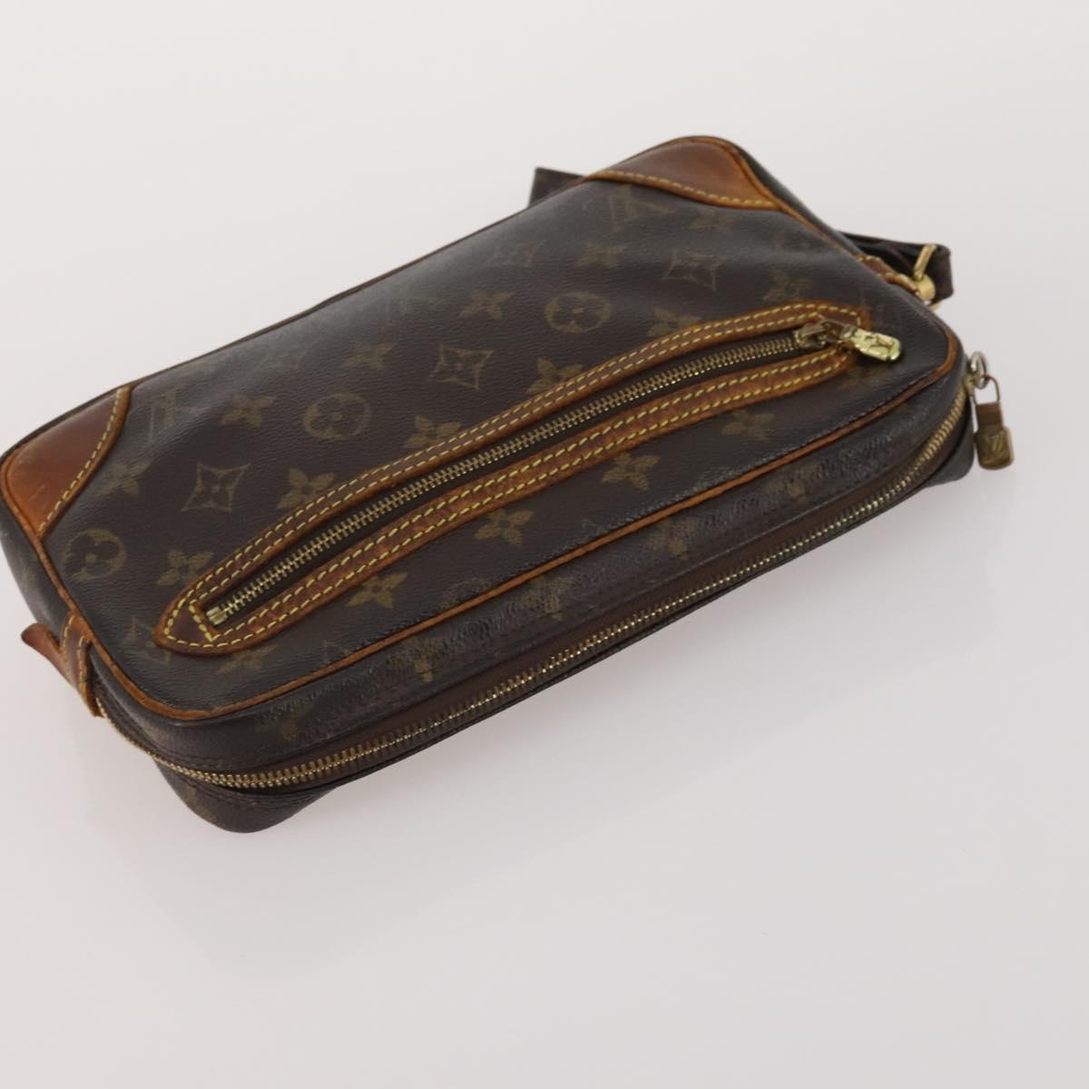 LOUIS VUITTON Monogram Vernis Clutch Bag 5 Set Beige LV Auth 191145