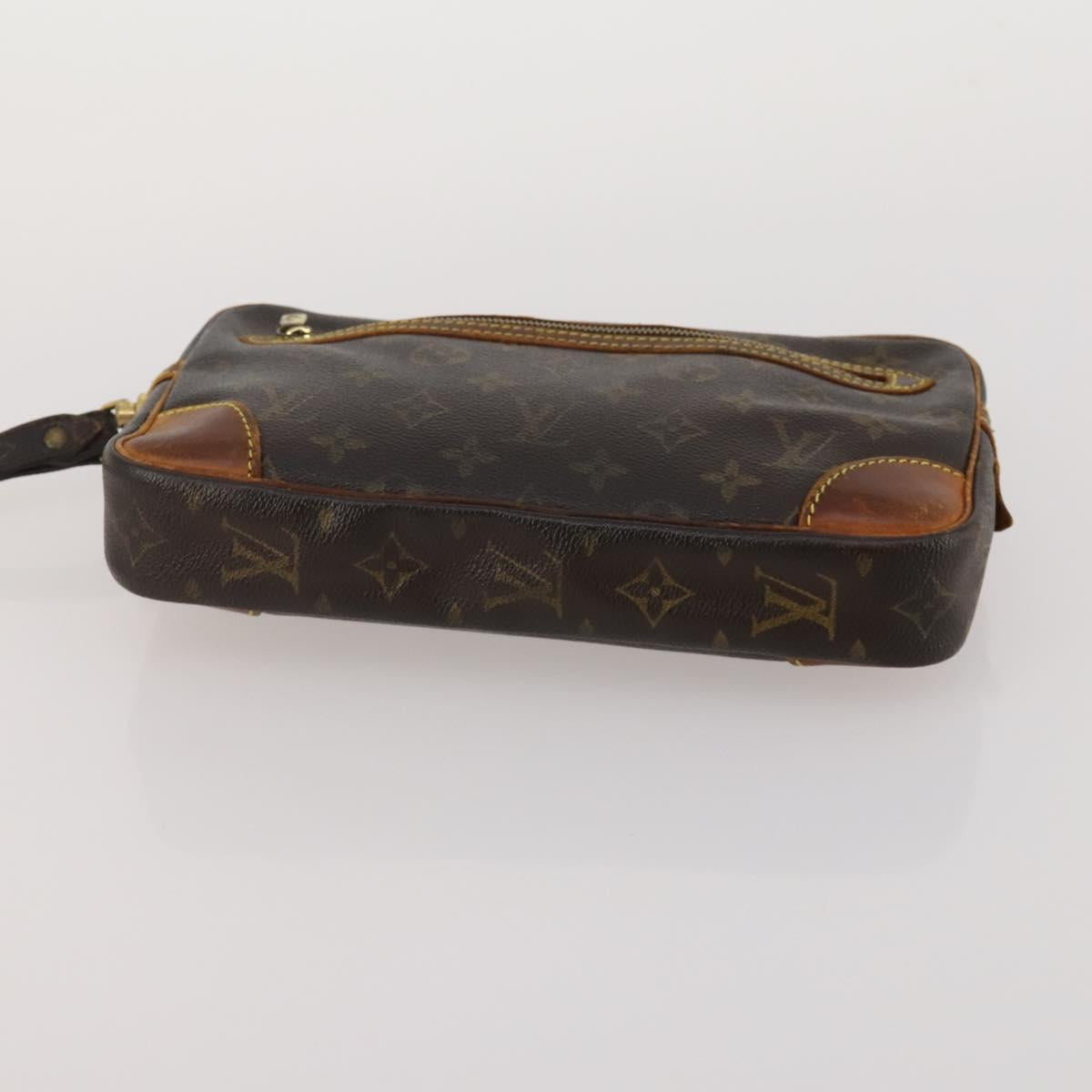LOUIS VUITTON Monogram Vernis Clutch Bag 5 Set Beige LV Auth 191145