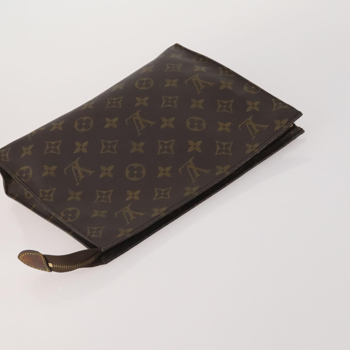 LOUIS VUITTON Monogram Vernis Clutch Bag 5 Set Beige LV Auth 191145