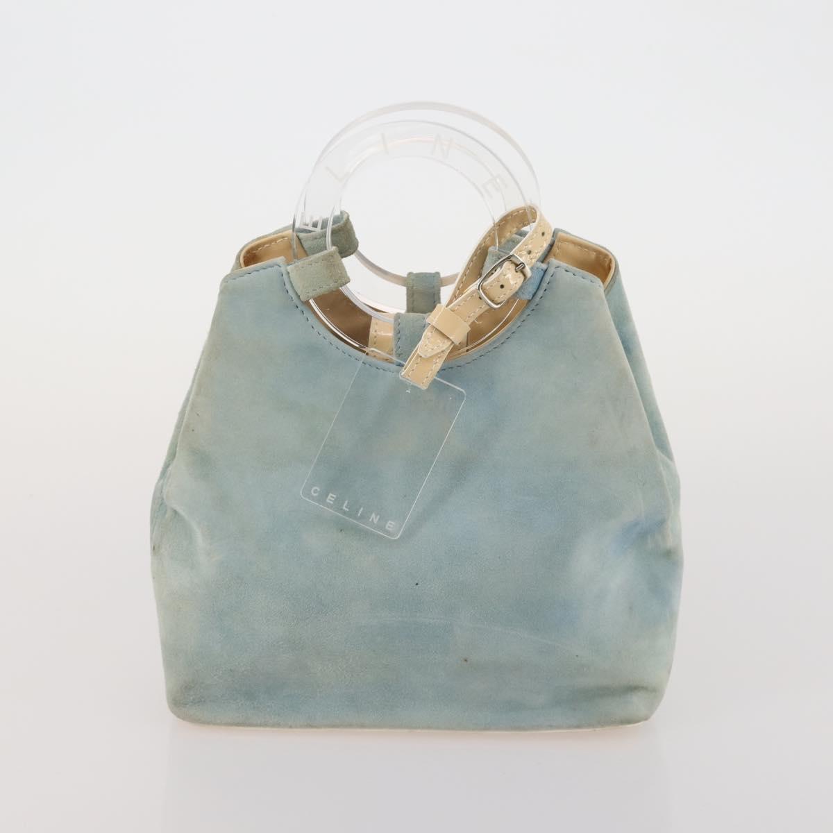 CELINE Macadam Canvas Clutch Bag PVC Suede 4 Set Brown Beige blue Auth 191147