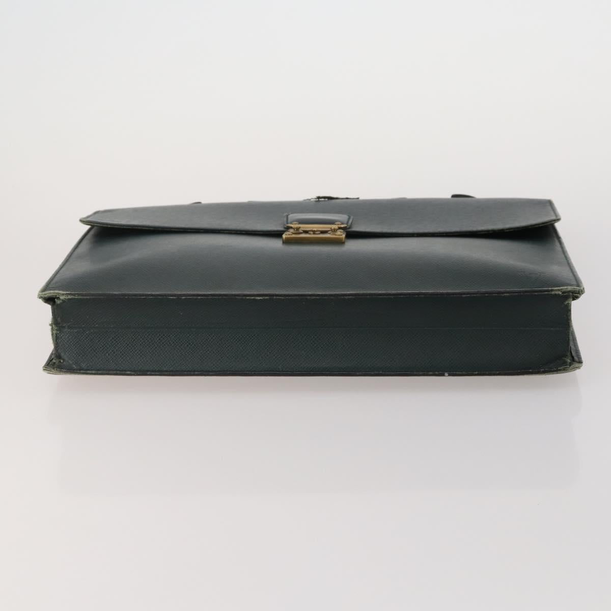 LOUIS VUITTON Monogram Clutch Bag Nylon Leather 5 Set Green Beige LV Auth 191149