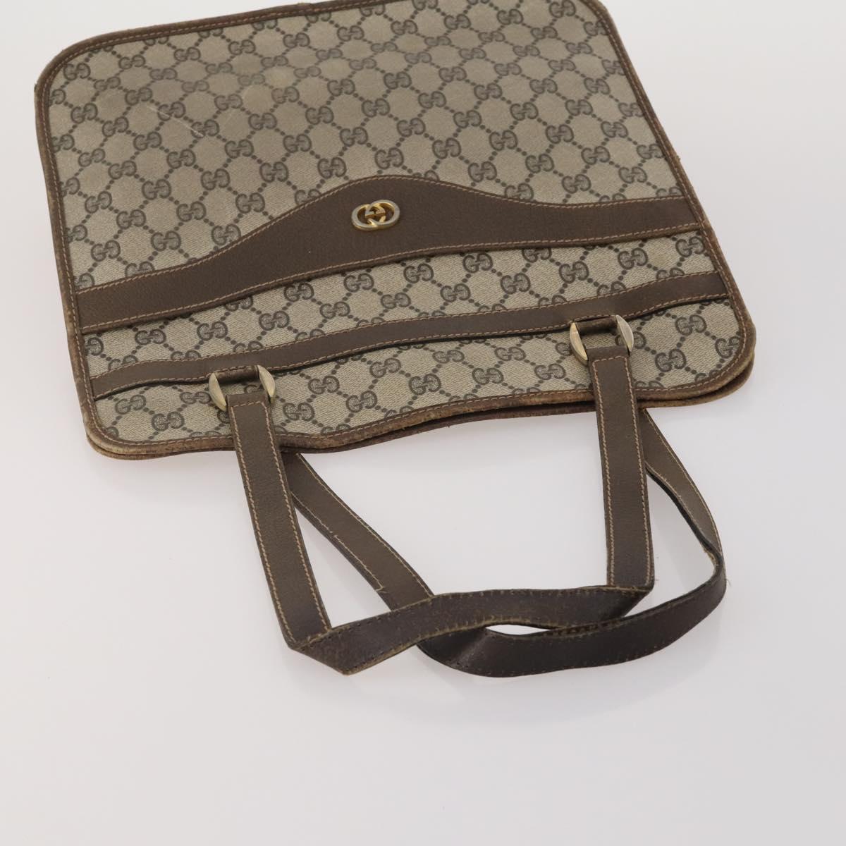 GUCCI GG Supreme GG Canvas Shoulder Bag PVC 5 Set Beige Auth 191152