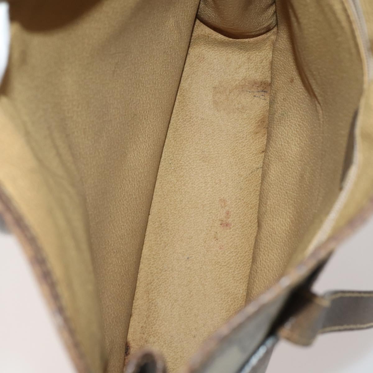 GUCCI GG Supreme GG Canvas Shoulder Bag PVC 5 Set Beige Auth 191152