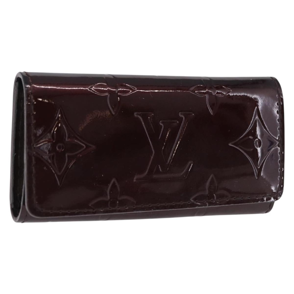 LOUIS VUITTON Vernis Multicles 4 Case Rouge Favist Amarrant M91542 Auth 191162A