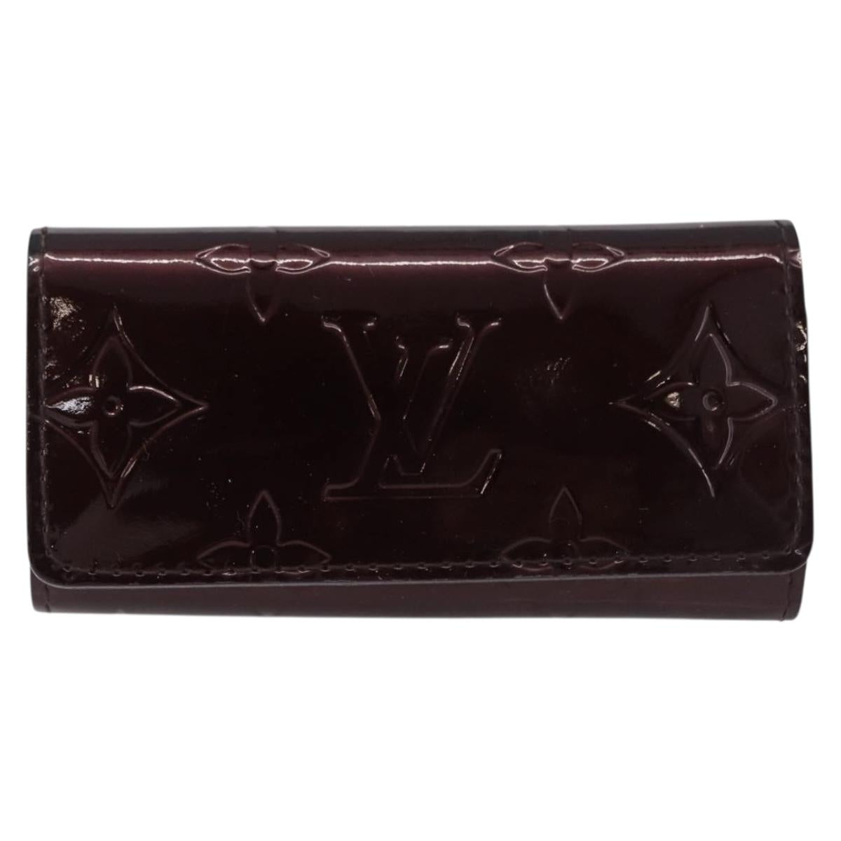LOUIS VUITTON Vernis Multicles 4 Case Rouge Favist Amarrant M91542 Auth 191162A