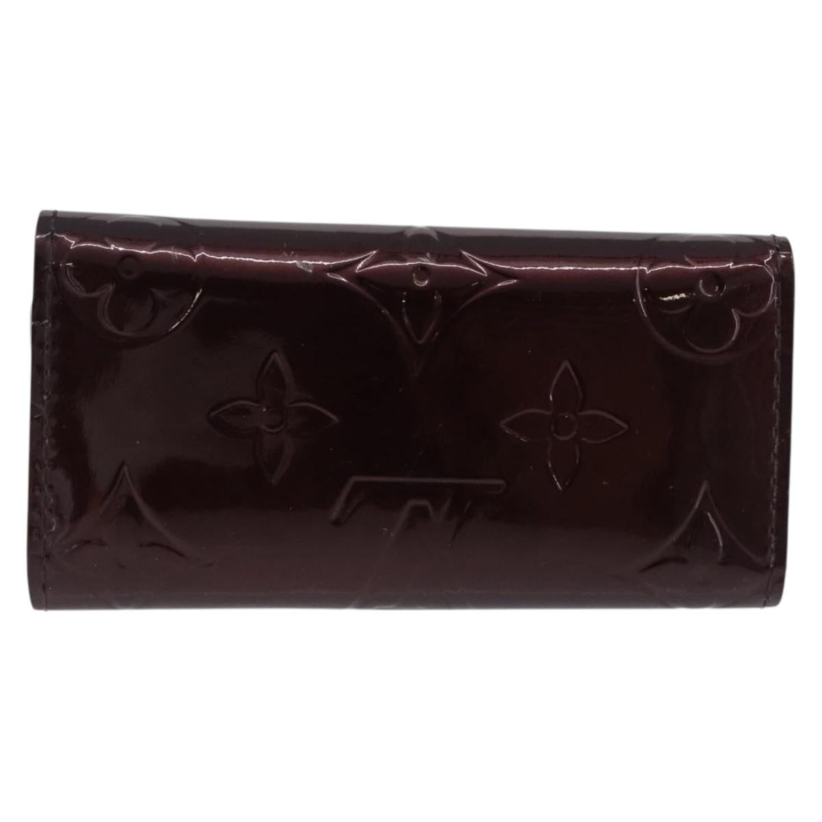 LOUIS VUITTON Vernis Multicles 4 Case Rouge Favist Amarrant M91542 Auth 191162A