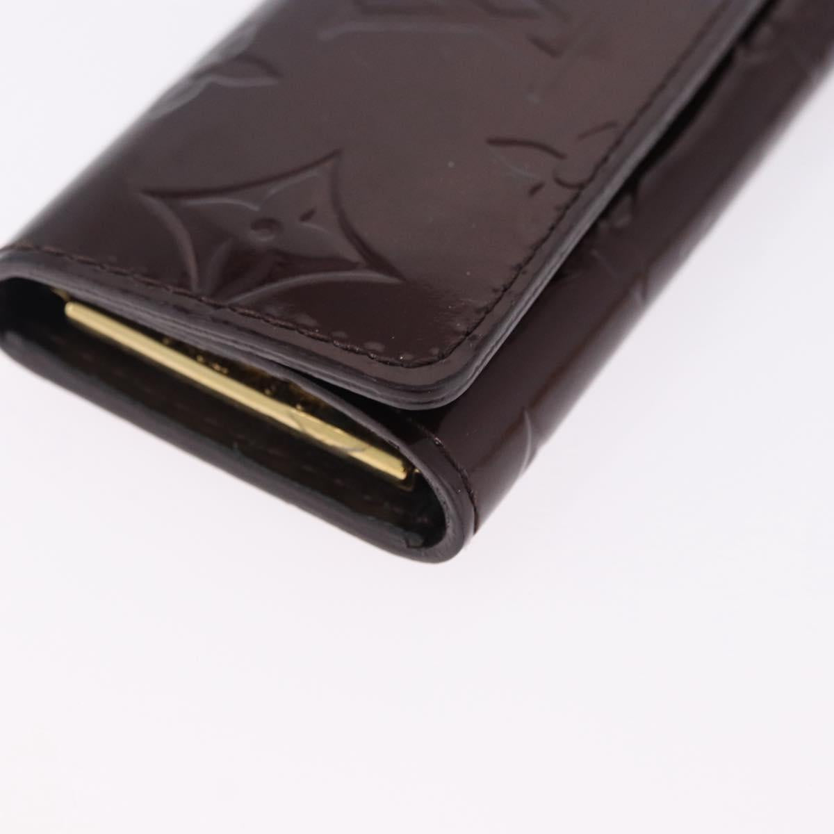 LOUIS VUITTON Vernis Multicles 4 Case Rouge Favist Amarrant M91542 Auth 191162A
