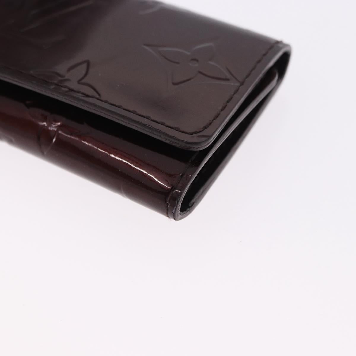 LOUIS VUITTON Vernis Multicles 4 Case Rouge Favist Amarrant M91542 Auth 191162A