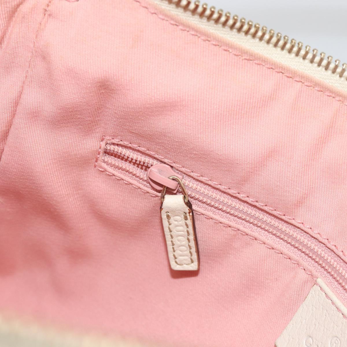 GUCCI GG Canvas Shoulder Bag Pink Gold 146244 Auth 191250A