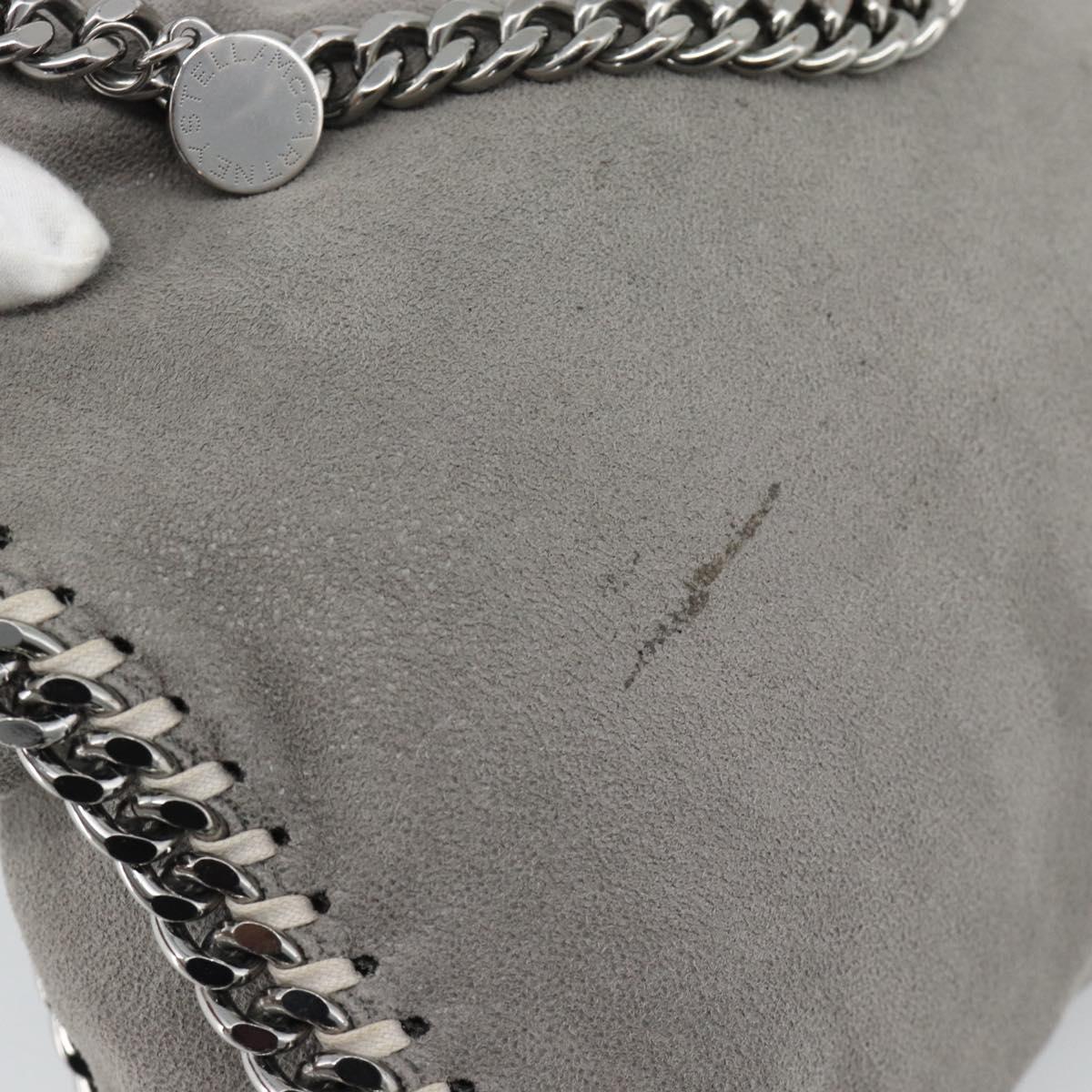 Stella MacCartney Chain Farabella Mini Bag Polyester 2way Gray Auth 191251A