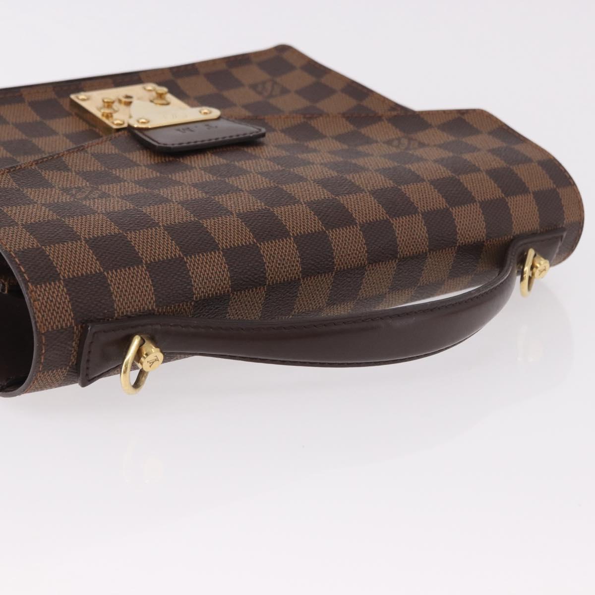 LOUIS VUITTON Damier Ebene Monceau 28 Hand Bag SPO 2way N48088 LV Auth 191252A