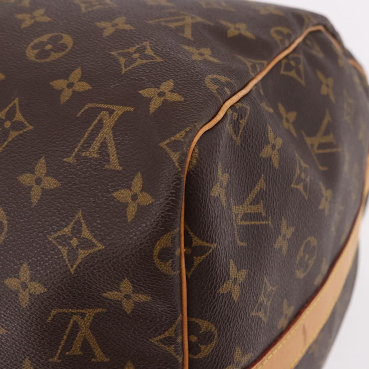 LOUIS VUITTON Monogram Keepall Bandouliere 55 Boston Bag M41414 LV Auth 191259A