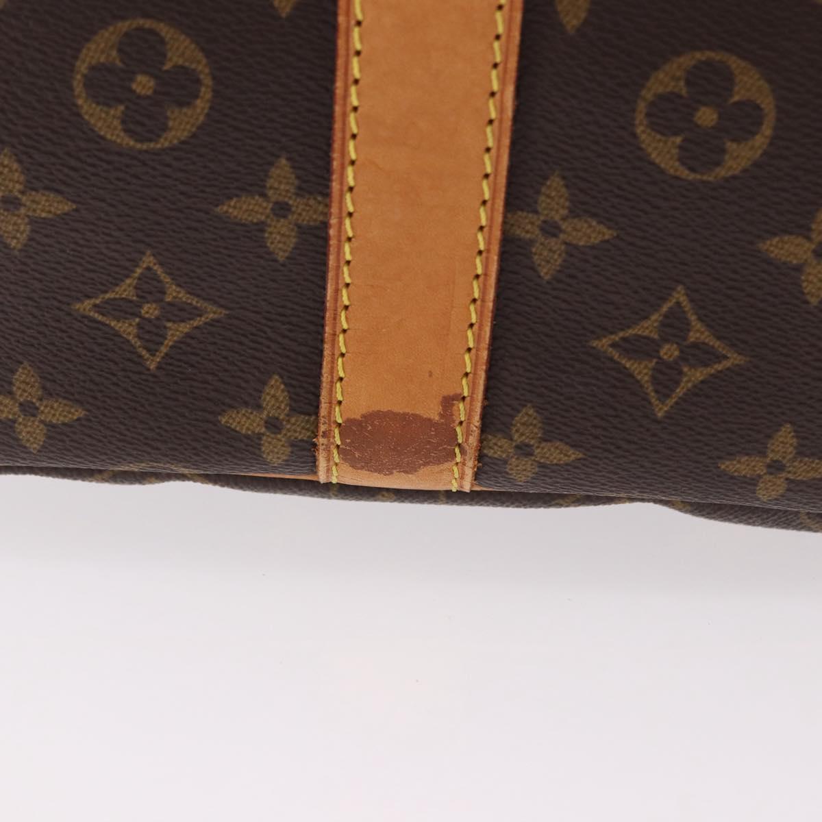 LOUIS VUITTON Monogram Keepall Bandouliere 55 Boston Bag M41414 LV Auth 191259A