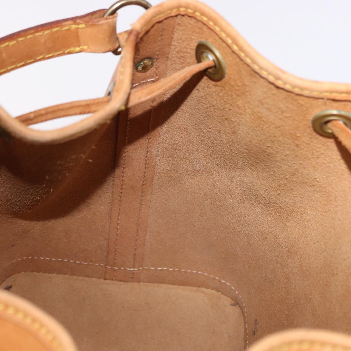 LOUIS VUITTON Nomad Mini Noe Hand Bag Leather Beige M43528 LV Auth 191261A
