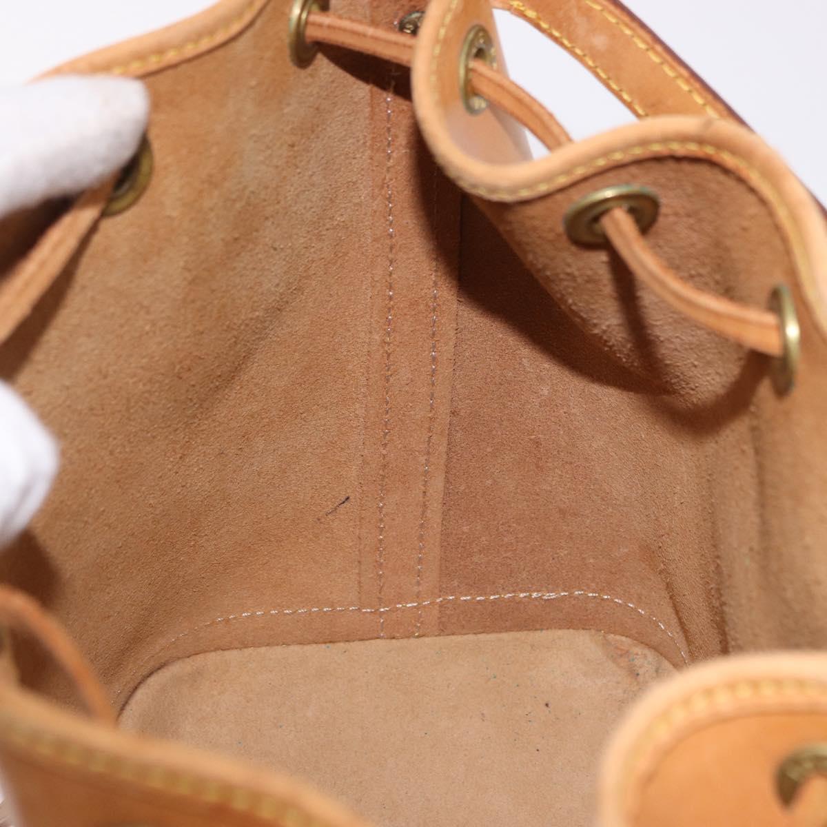 LOUIS VUITTON Nomad Mini Noe Hand Bag Leather Beige M43528 LV Auth 191261A