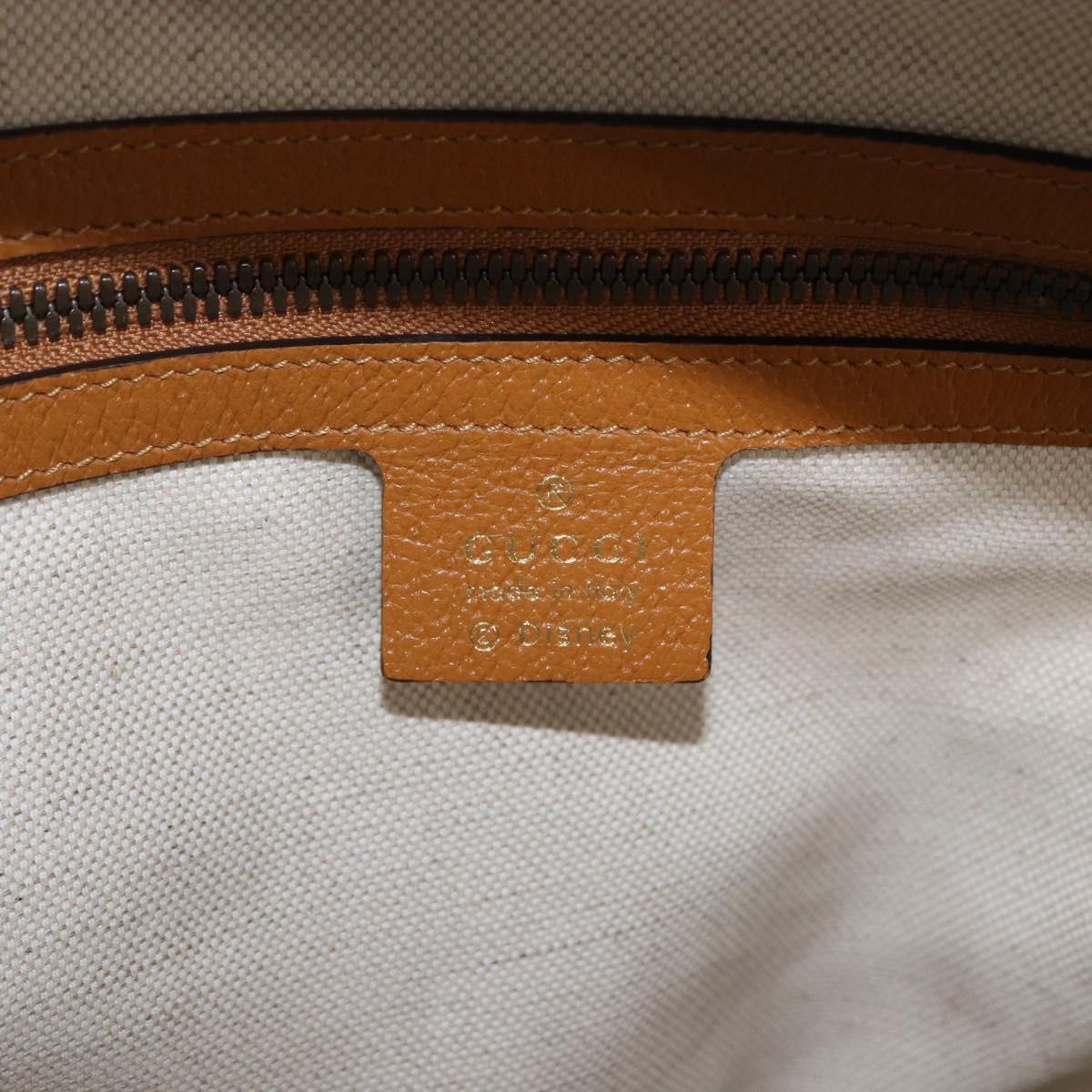 GUCCI Micro GG Supreme Disney Backpack PVC Beige Gold 552884 Auth 191262SAM