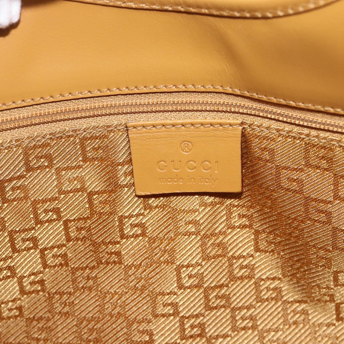 GUCCI Hand Bag Suede Gray Gold 002 1067 Auth 191272V