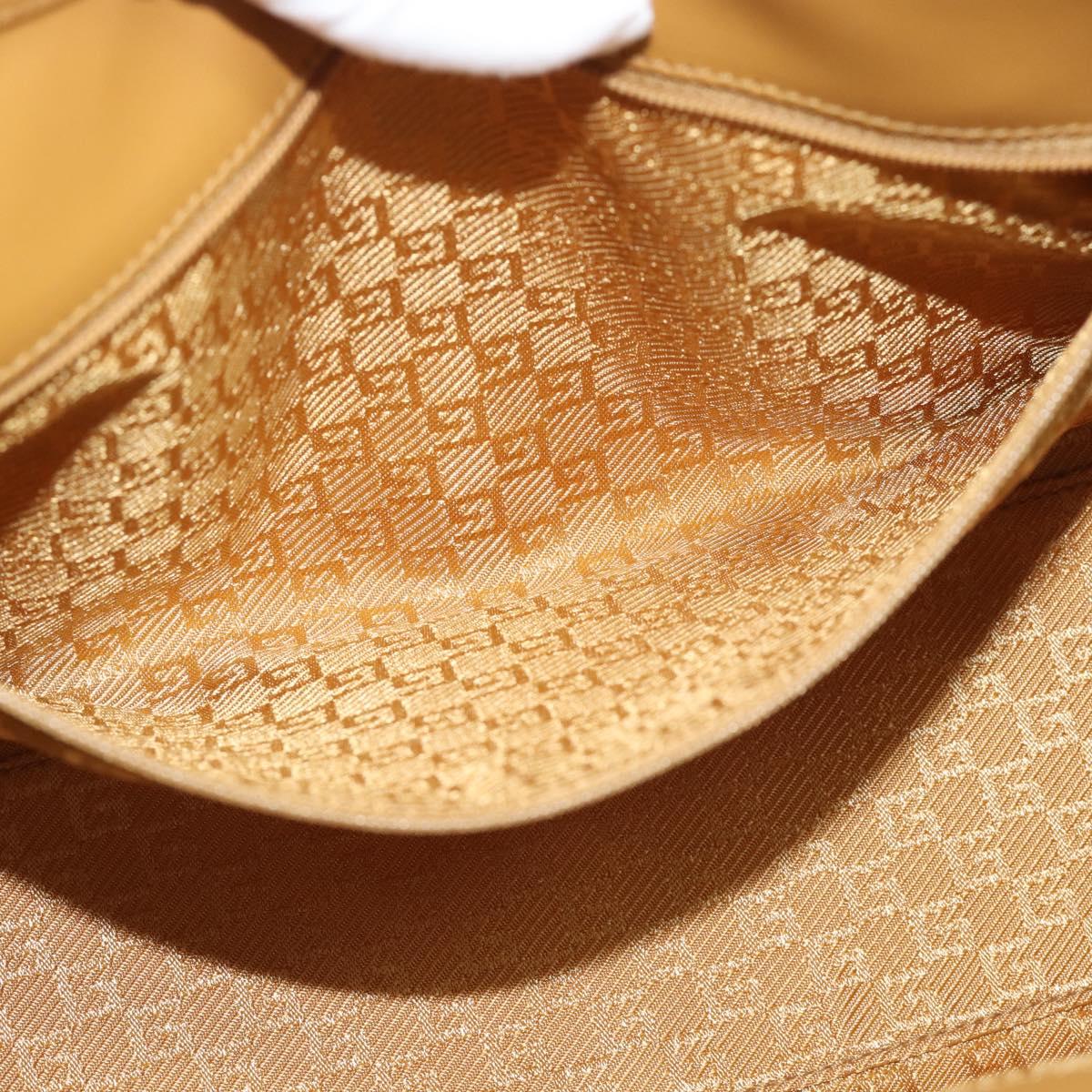 GUCCI Hand Bag Suede Gray Gold 002 1067 Auth 191272V