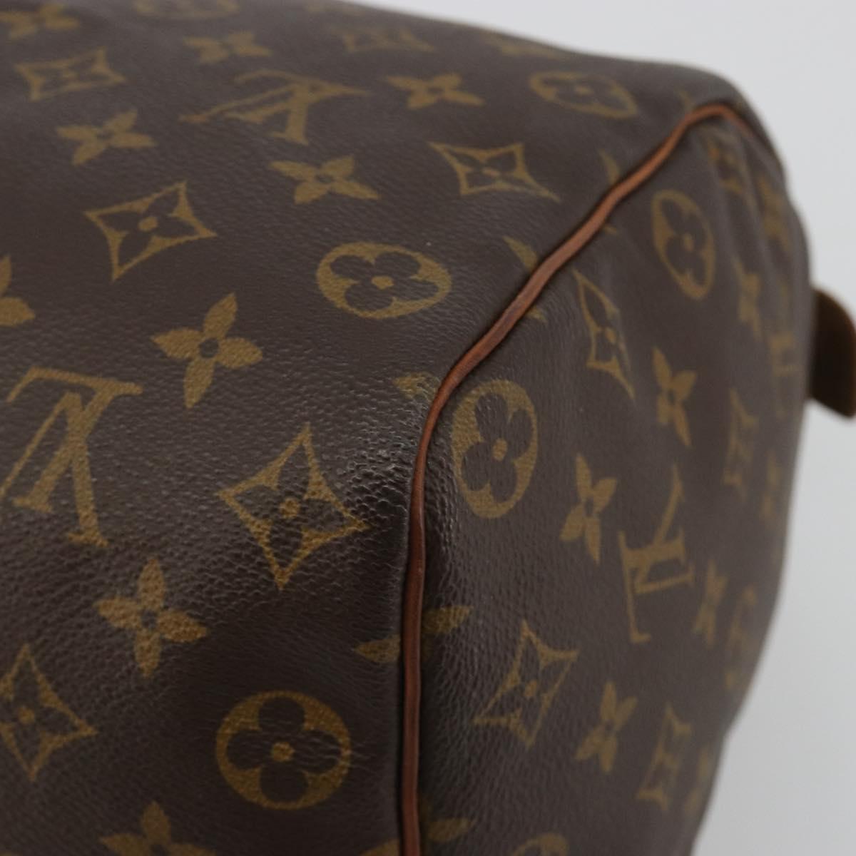 LOUIS VUITTON Monogram Speedy 35 Hand Bag M41524 LV Auth 191278