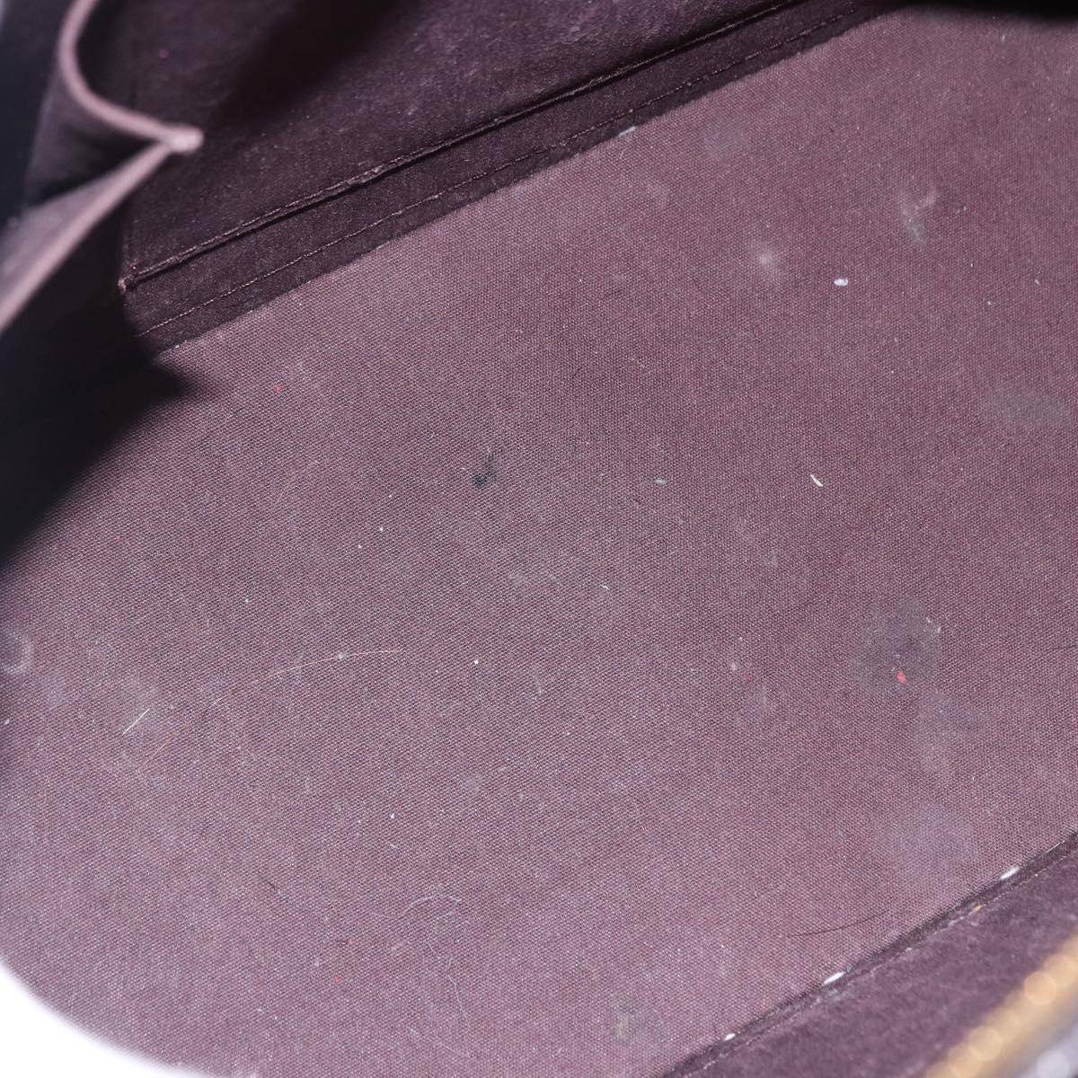 LOUIS VUITTON Monogram Vernis Alma GM Hand Bag Amarante M93595 LV Auth 191281