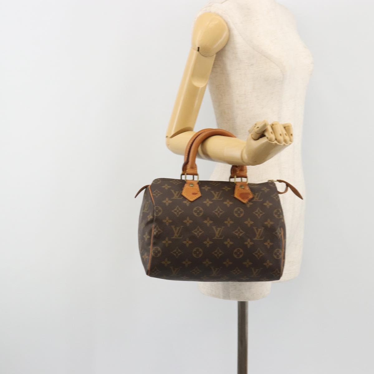 LOUIS VUITTON Monogram Speedy 25 Hand Bag M41528 LV Auth 191282