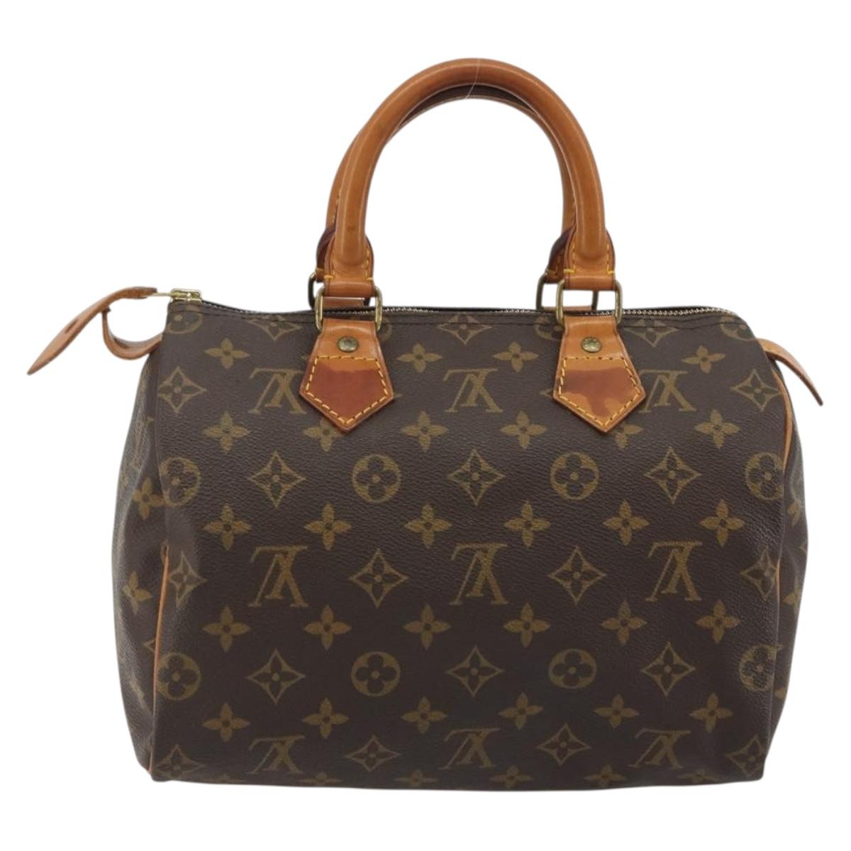LOUIS VUITTON Monogram Speedy 25 Hand Bag M41528 LV Auth 191282