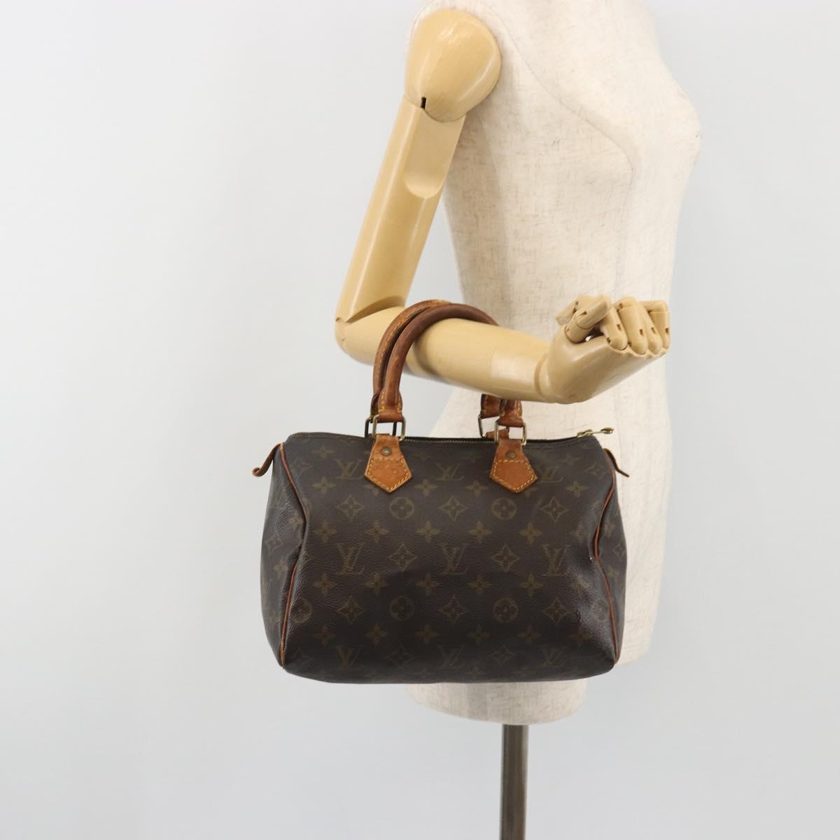 LOUIS VUITTON Monogram Speedy 25 Hand Bag M41528 LV Auth 191287