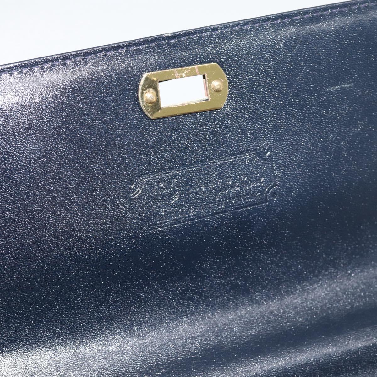 MCM Vicetos Logogram Hand Bag PVC Leather White Gold Auth 191298
