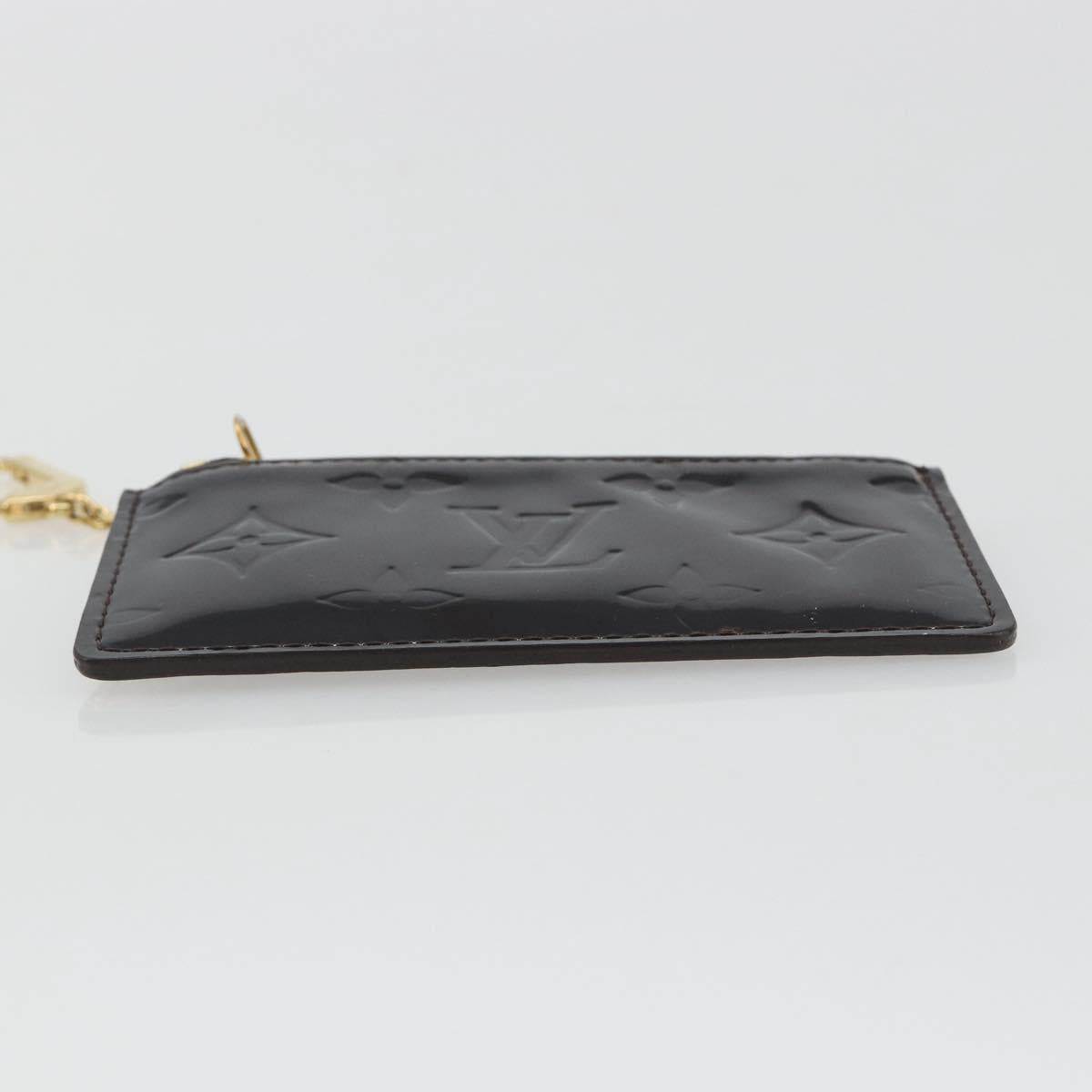 LOUIS VUITTON Monogram Vernis Pochette Cles Purse Amarante M93557 Auth 191300A