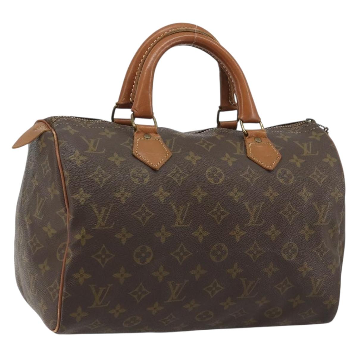 LOUIS VUITTON Monogram Speedy 30 Hand Bag M41526 LV Auth 191306