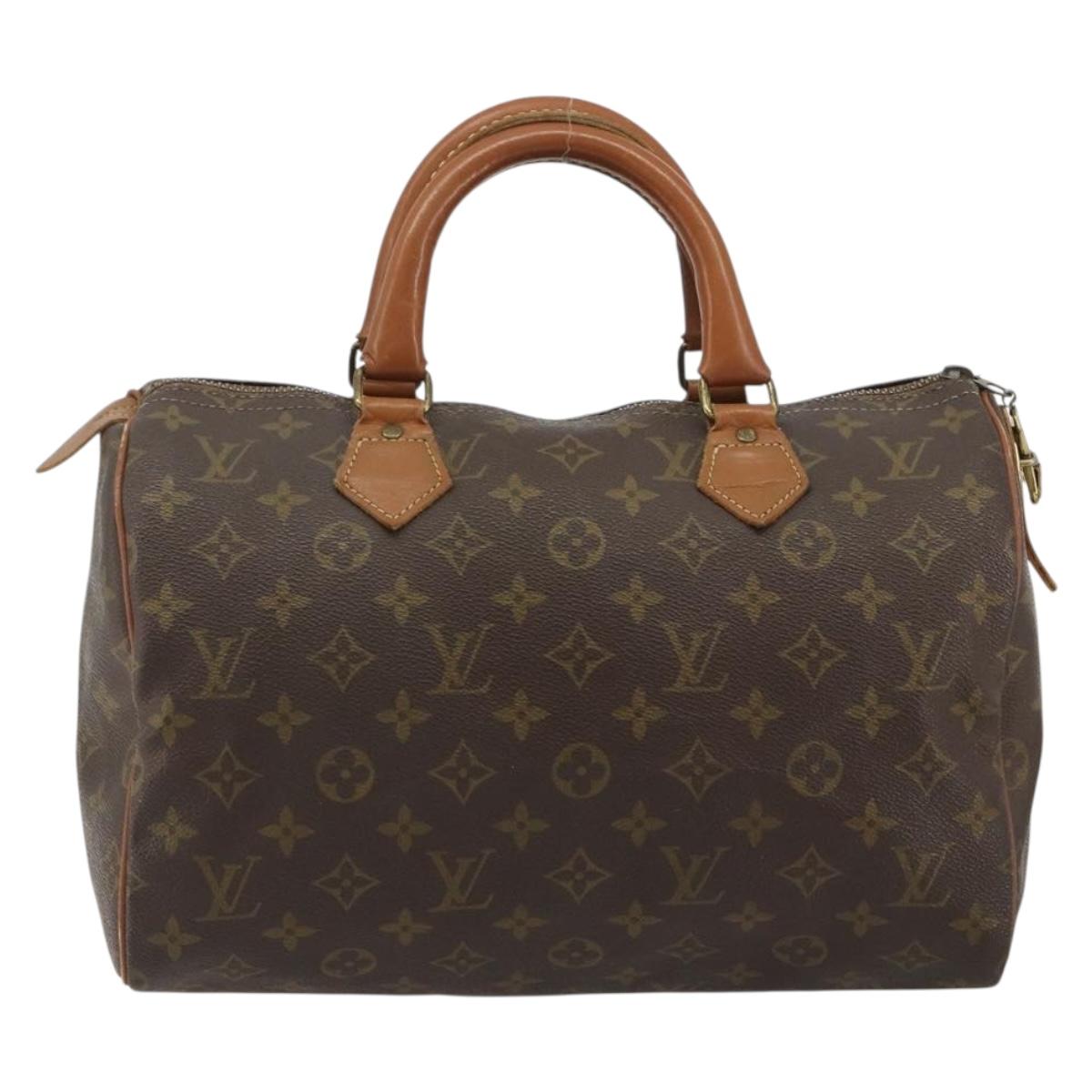 LOUIS VUITTON Monogram Speedy 30 Hand Bag M41526 LV Auth 191306